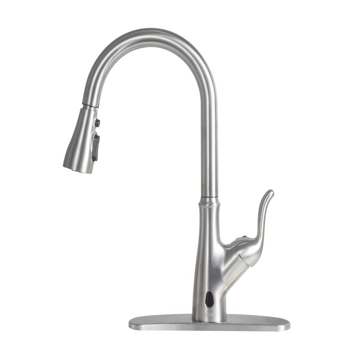 Clovis Goods Pull Down Touchless Kitchen Faucet And Reviews Wayfair 4234